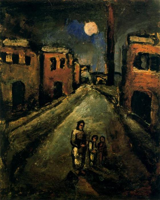 Wikioo.org - The Encyclopedia of Fine Arts - Painting, Artwork by Georges Rouault - Jésus in the suburb