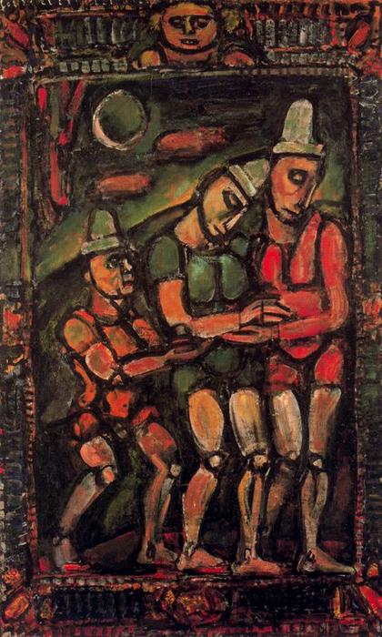Wikioo.org - The Encyclopedia of Fine Arts - Painting, Artwork by Georges Rouault - The clown hurt