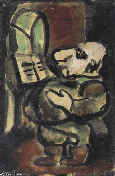 Wikioo.org - The Encyclopedia of Fine Arts - Painting, Artwork by Georges Rouault - The singer Pere Ubu