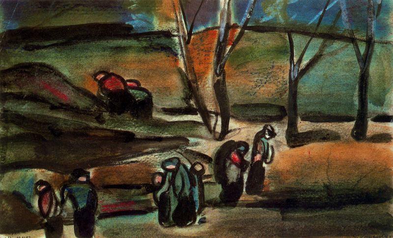 WikiOO.org - Енциклопедия за изящни изкуства - Живопис, Произведения на изкуството Georges Rouault - winter
