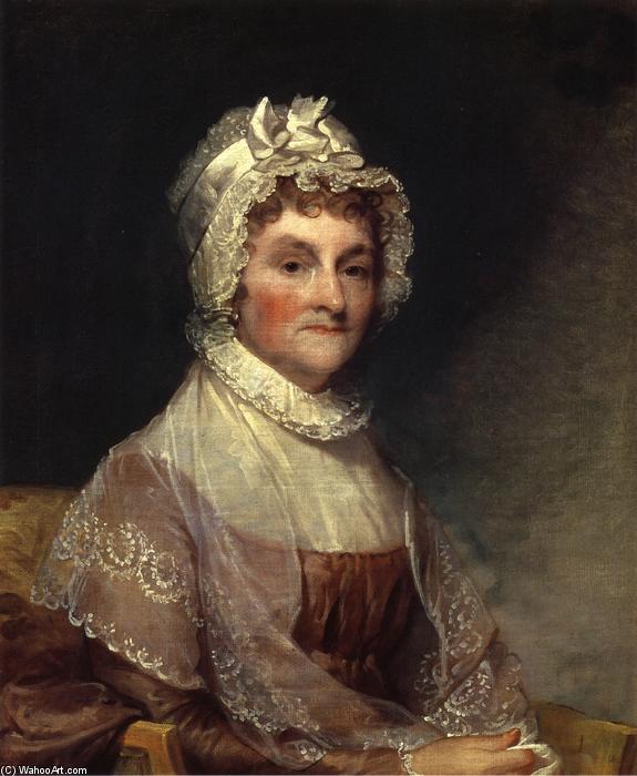 Wikioo.org - The Encyclopedia of Fine Arts - Painting, Artwork by Gilbert Stuart - Abigail Smith Adams