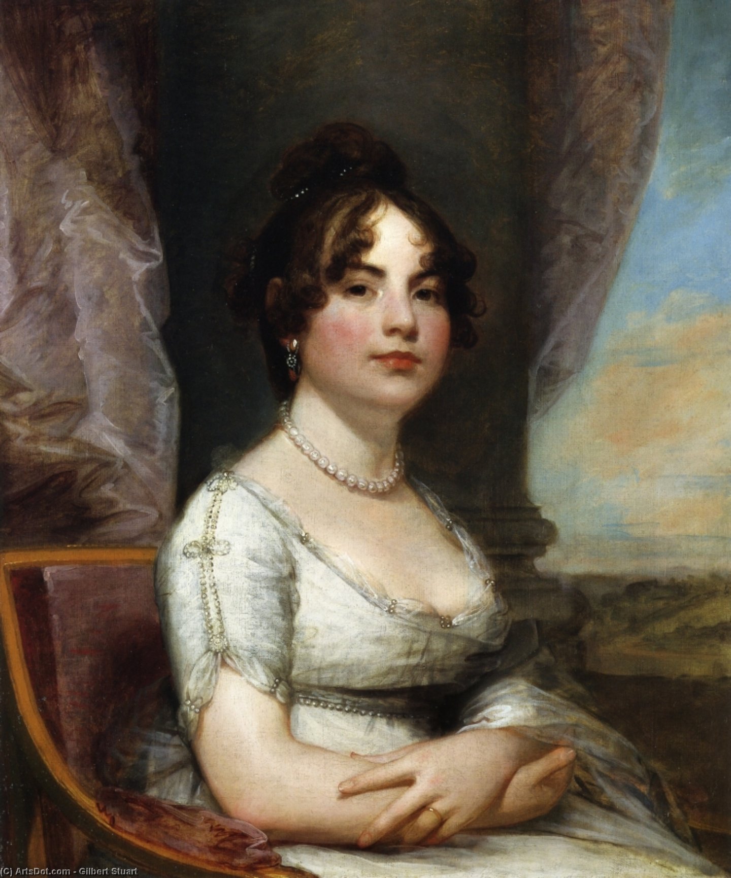 WikiOO.org - دایره المعارف هنرهای زیبا - نقاشی، آثار هنری Gilbert Stuart - Elizabeth Beltzhoover Mason