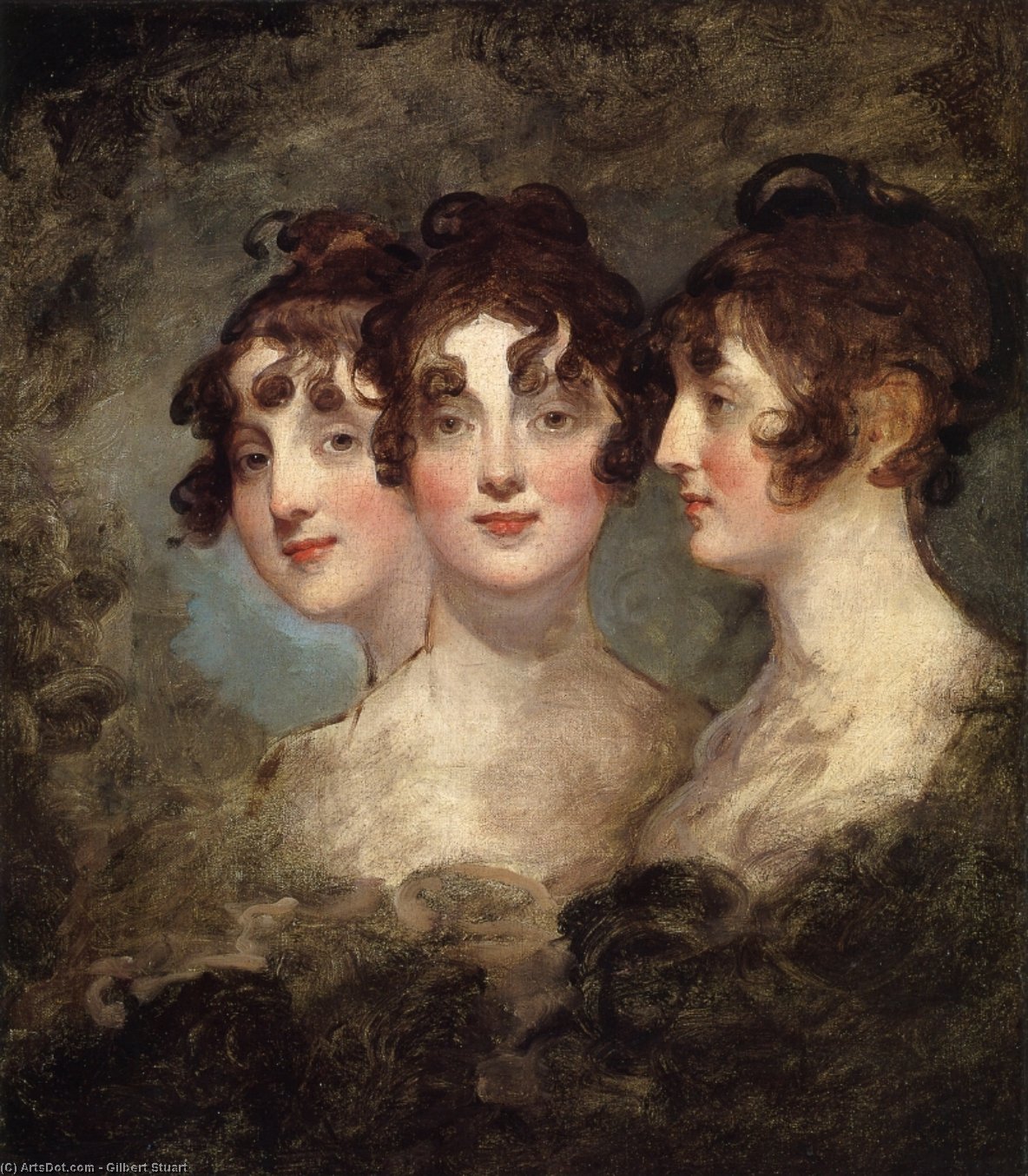 Wikioo.org - The Encyclopedia of Fine Arts - Painting, Artwork by Gilbert Stuart - Elizabeth Patterson Bonaparte