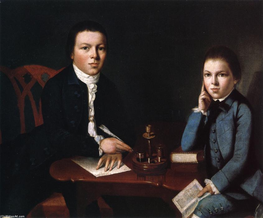 Wikioo.org - The Encyclopedia of Fine Arts - Painting, Artwork by Gilbert Stuart - Francis Malbone and His Brother Saunders