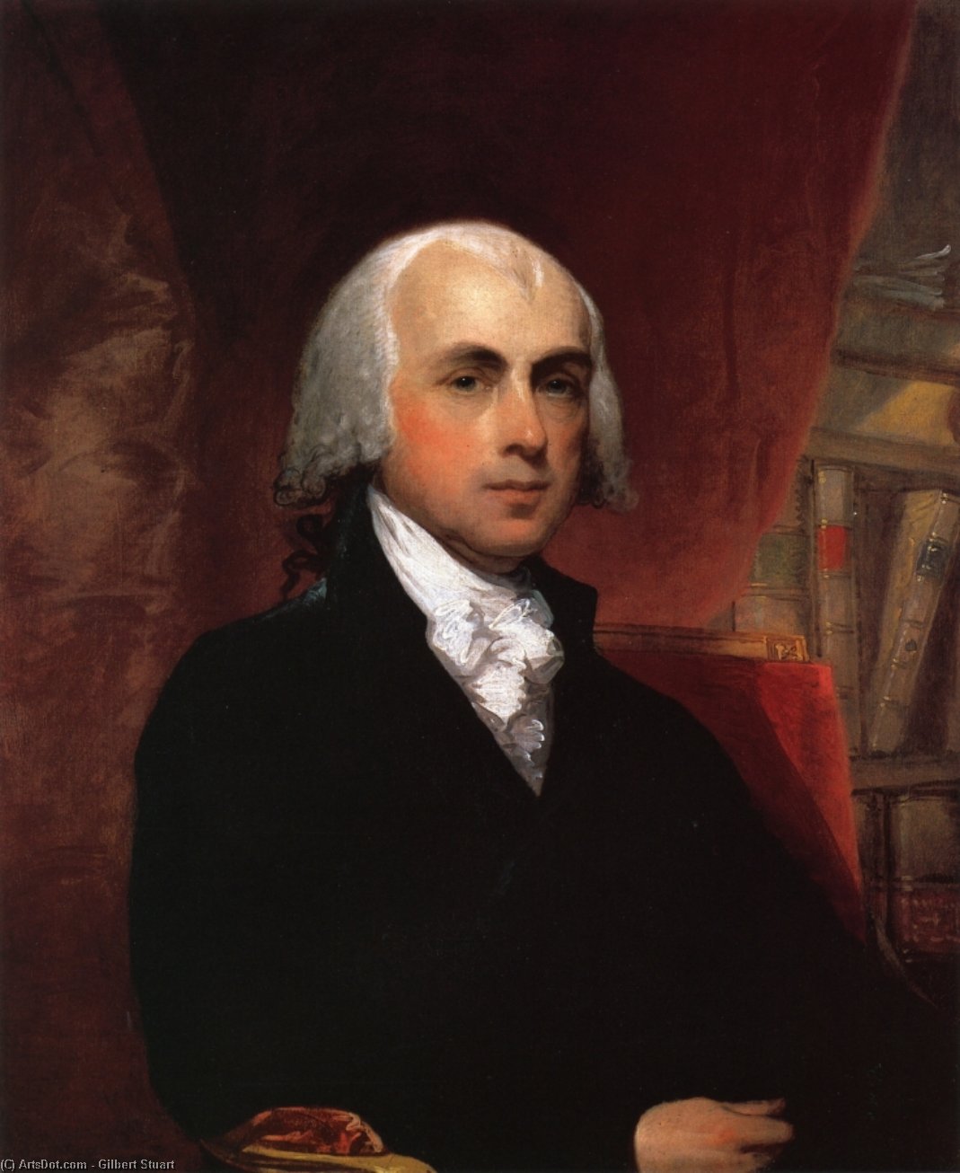 Wikioo.org - The Encyclopedia of Fine Arts - Painting, Artwork by Gilbert Stuart - James Madison 1