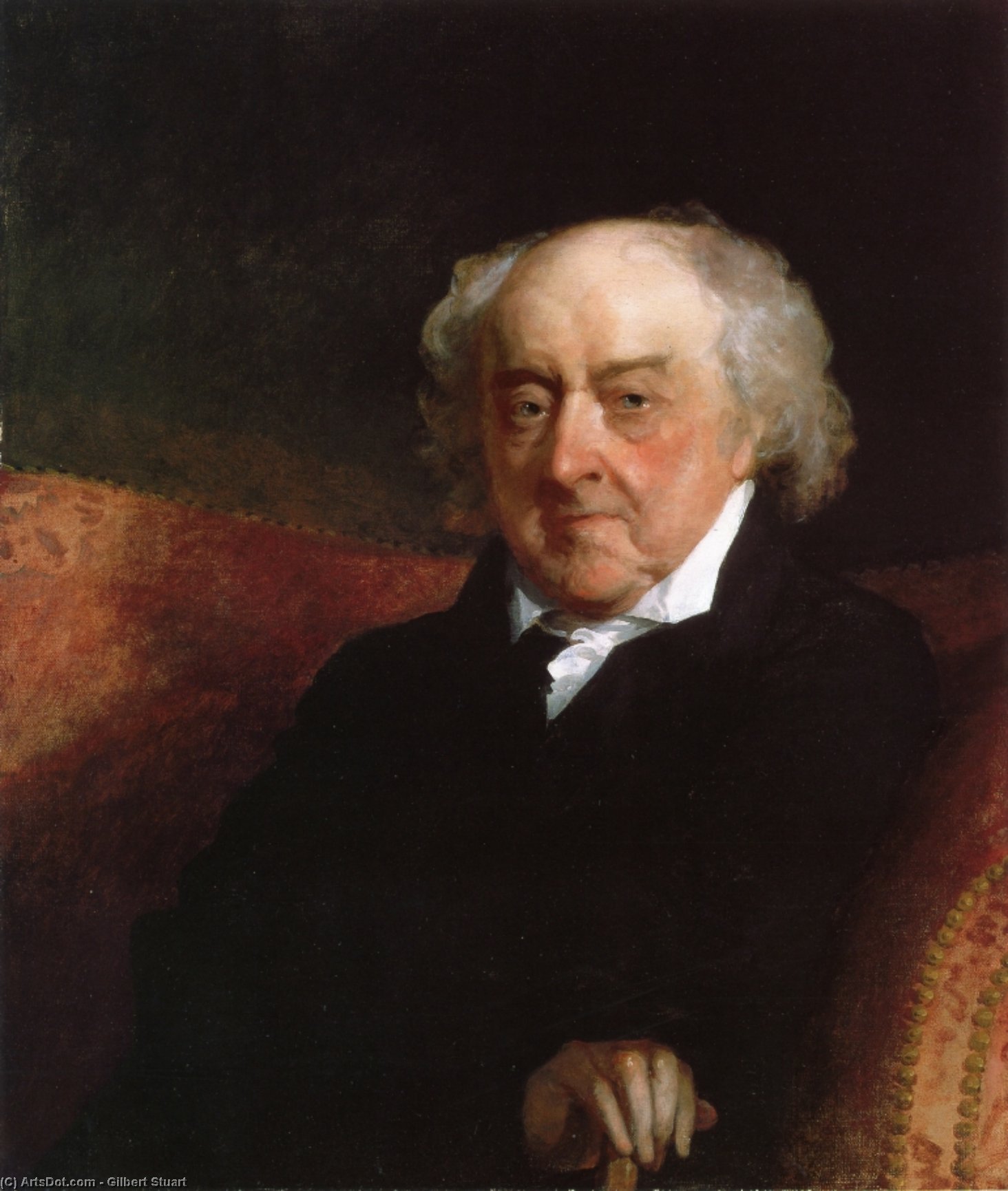 Wikioo.org - The Encyclopedia of Fine Arts - Painting, Artwork by Gilbert Stuart - John Adams