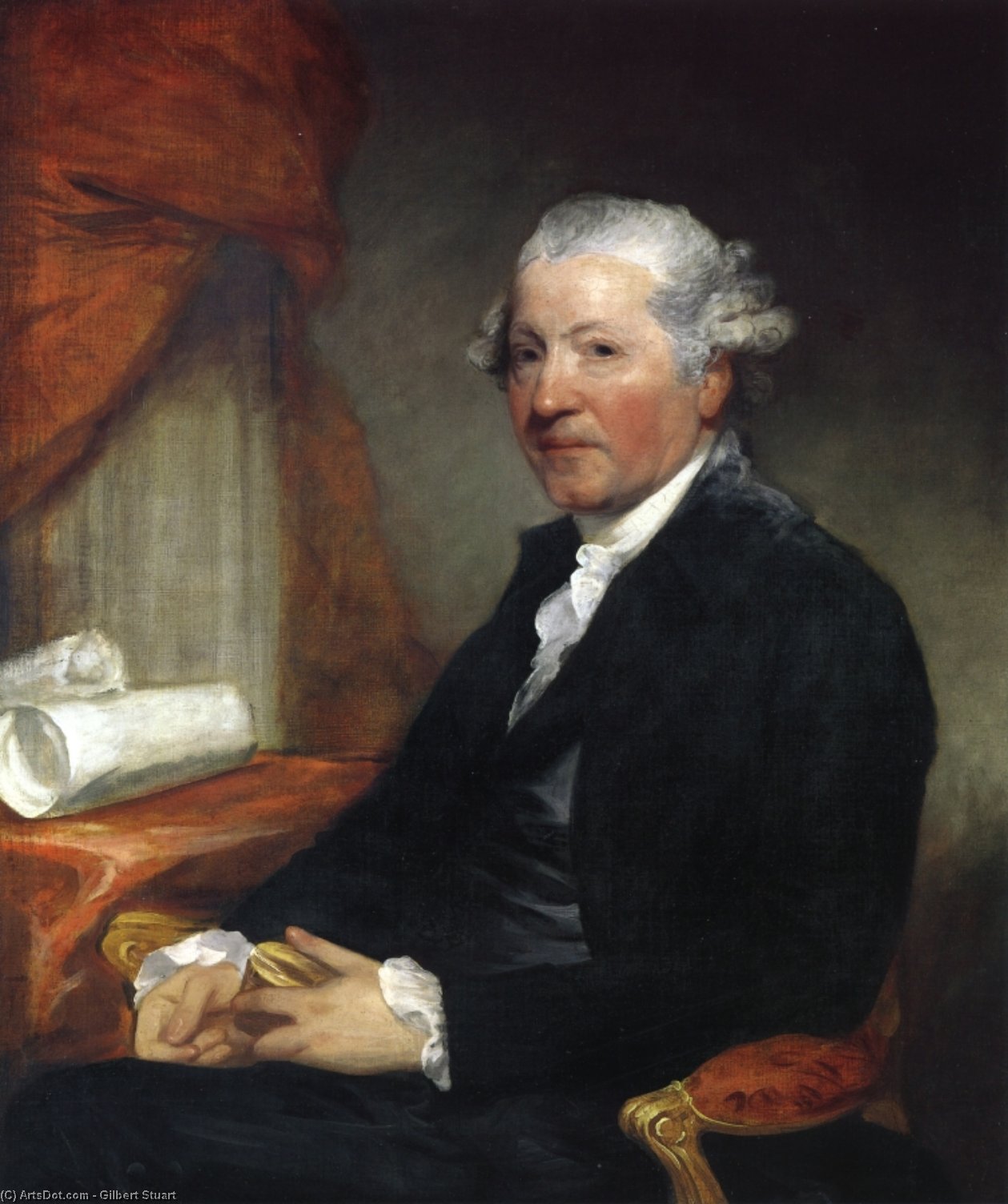 Wikioo.org - Bách khoa toàn thư về mỹ thuật - Vẽ tranh, Tác phẩm nghệ thuật Gilbert Stuart - Sir Joshua Reynolds