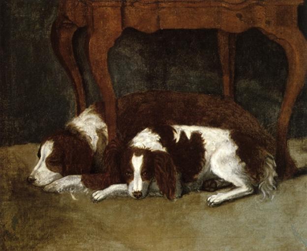Wikioo.org – La Enciclopedia de las Bellas Artes - Pintura, Obras de arte de Gilbert Stuart - el cazador perros