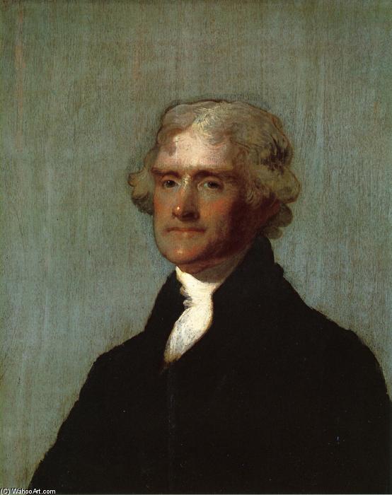 WikiOO.org - 백과 사전 - 회화, 삽화 Gilbert Stuart - Thomas Jefferson (The Edgehill Portrait)