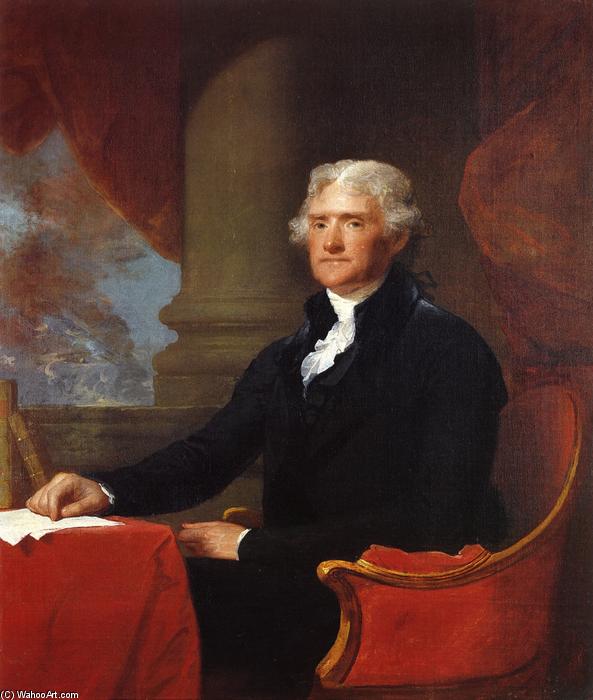 Wikioo.org - Bách khoa toàn thư về mỹ thuật - Vẽ tranh, Tác phẩm nghệ thuật Gilbert Stuart - Thomas Jefferson