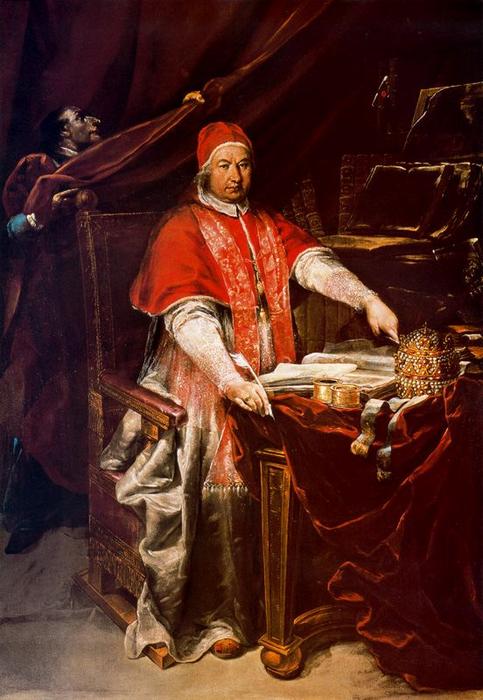 WikiOO.org - Encyclopedia of Fine Arts - Maľba, Artwork Giuseppe Maria Crespi - Portrait of Benedict XIV