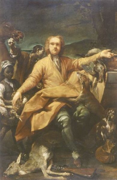 Wikioo.org - The Encyclopedia of Fine Arts - Painting, Artwork by Giuseppe Maria Crespi - Ritratto di cacciatore