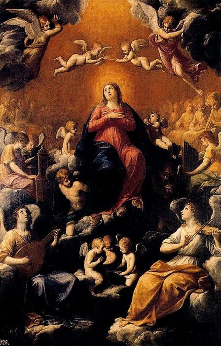 Wikoo.org - موسوعة الفنون الجميلة - اللوحة، العمل الفني Reni Guido (Le Guide) - Assumption and Coronation of the Virgin