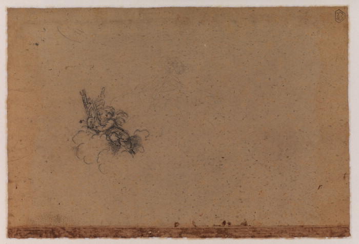 WikiOO.org - Encyclopedia of Fine Arts - Maleri, Artwork Reni Guido (Le Guide) - Putto seated on a cloud