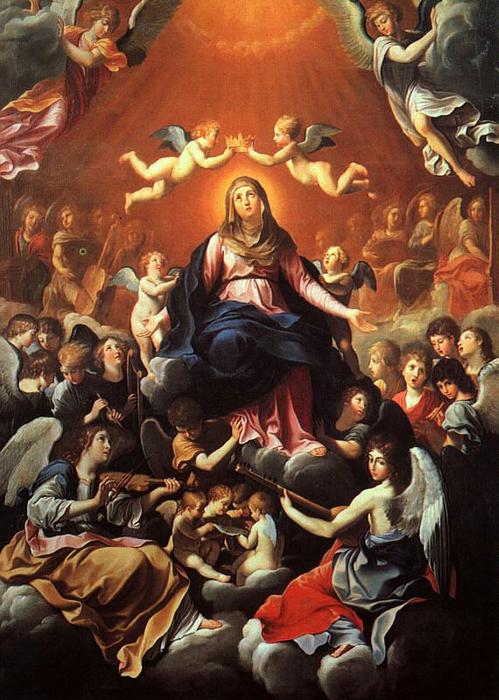 WikiOO.org - Enciclopédia das Belas Artes - Pintura, Arte por Reni Guido (Le Guide) - The Coronation of the Virgin