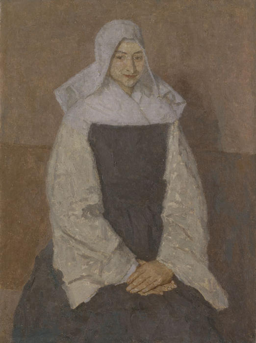 Wikioo.org - The Encyclopedia of Fine Arts - Painting, Artwork by Gwen John - mother Poussepin
