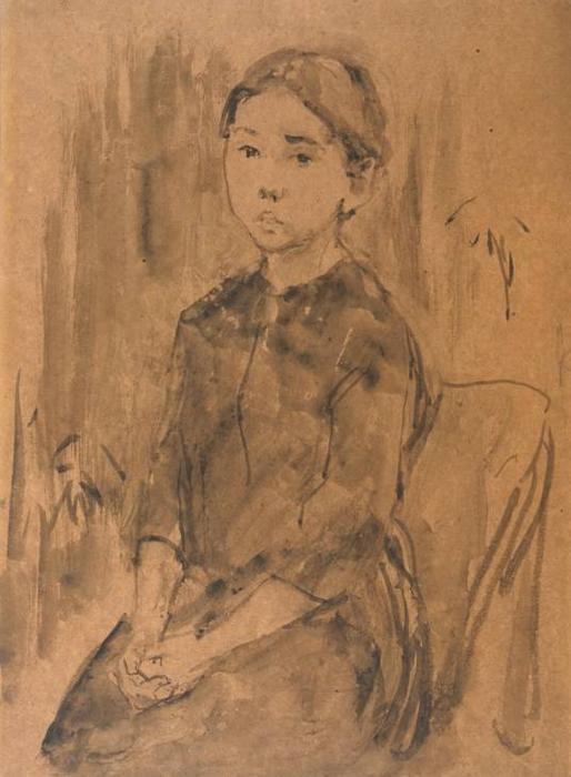 Wikioo.org - The Encyclopedia of Fine Arts - Painting, Artwork by Gwen John - Study of a Child