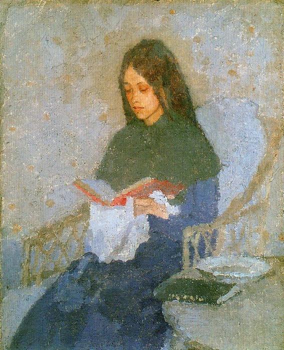 Wikioo.org - The Encyclopedia of Fine Arts - Painting, Artwork by Gwen John - The precious Book