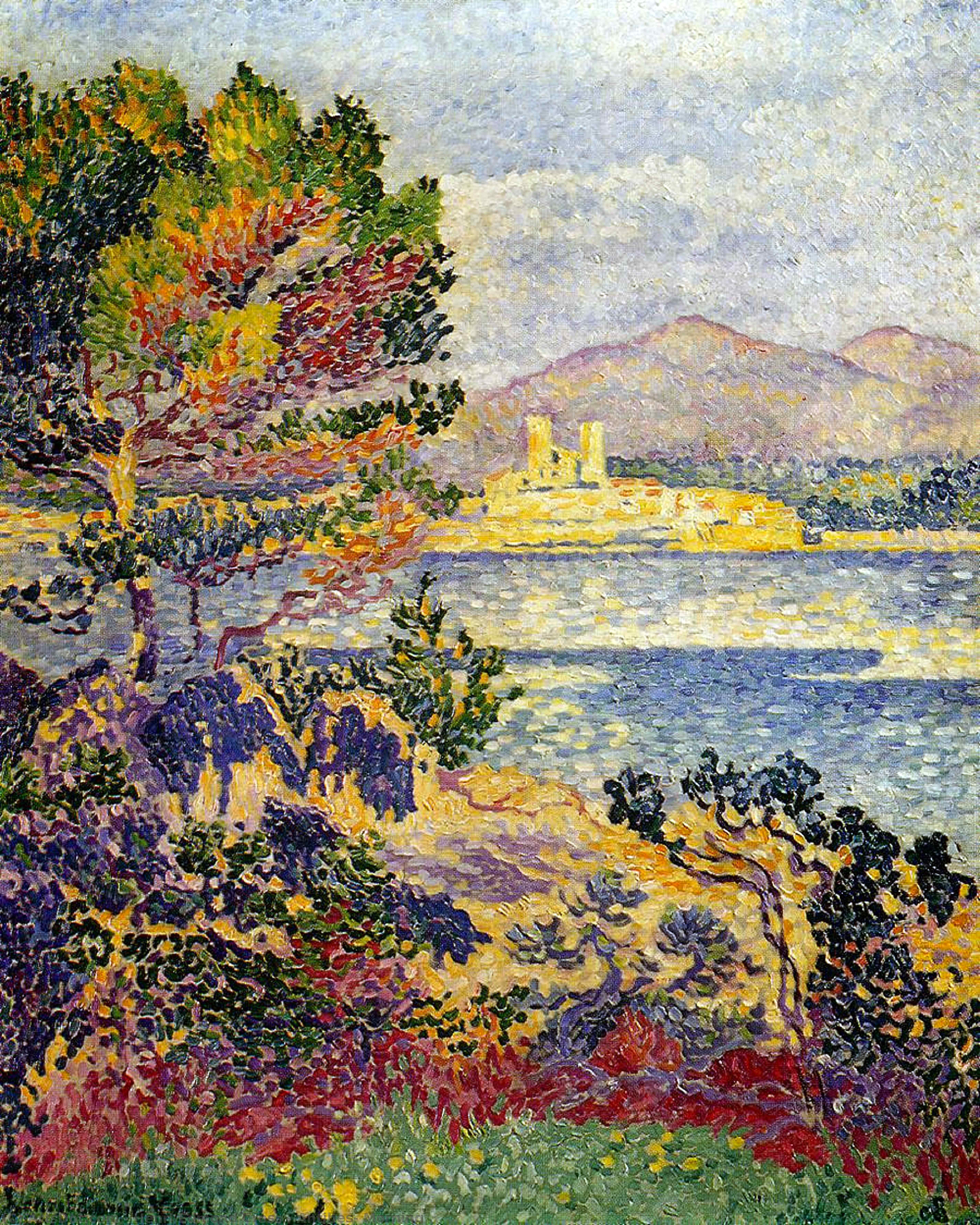 WikiOO.org - Енциклопедия за изящни изкуства - Живопис, Произведения на изкуството Henri Edmond Cross - Antibes, Morning