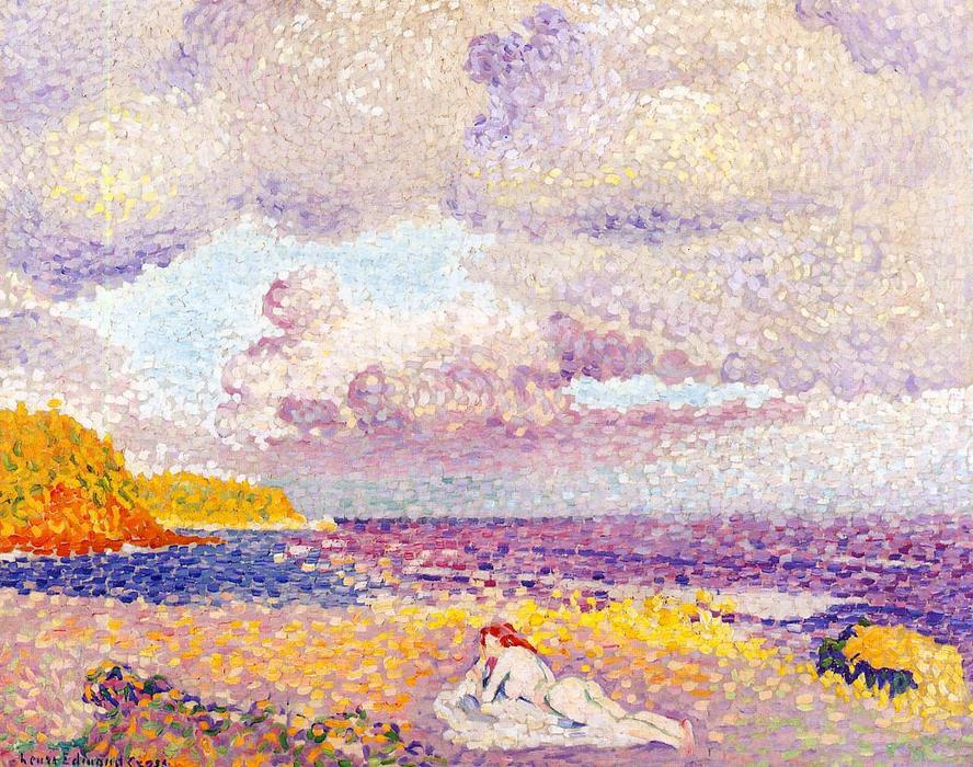 WikiOO.org - Encyclopedia of Fine Arts - Maleri, Artwork Henri Edmond Cross - Before the Storm (aka The Storm)