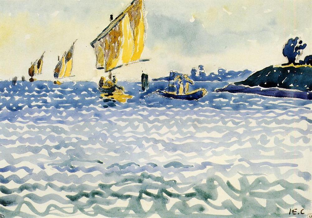 Wikioo.org - Encyklopedia Sztuk Pięknych - Malarstwo, Grafika Henri Edmond Cross - Boats