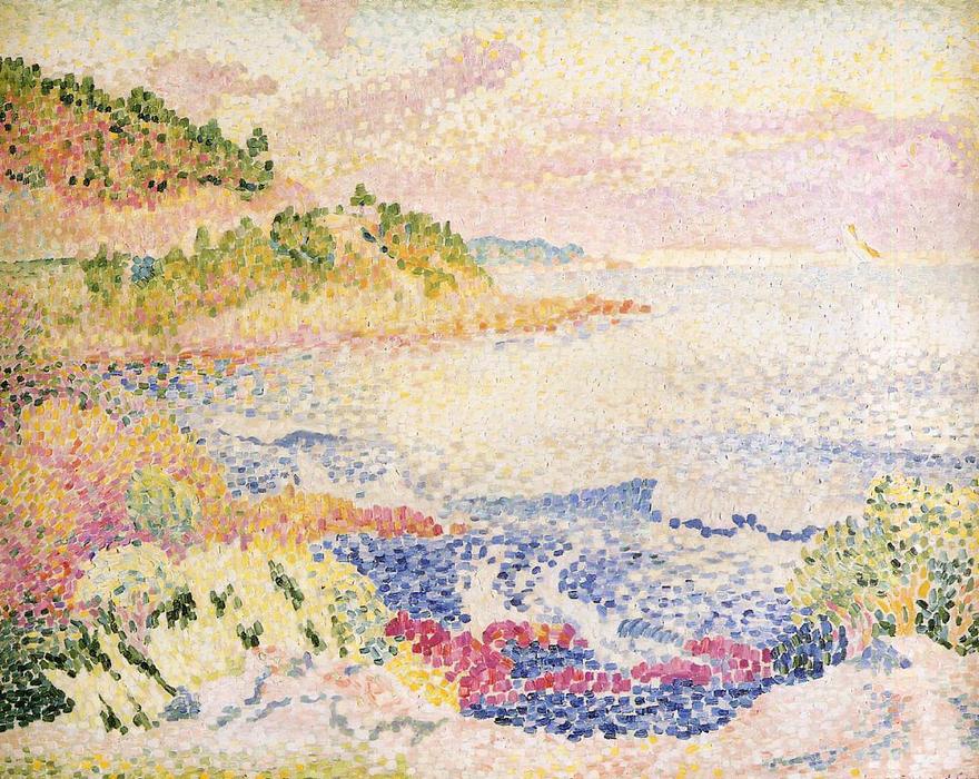 Wikioo.org - The Encyclopedia of Fine Arts - Painting, Artwork by Henri Edmond Cross - Coast of Provence, Le Four des Maures