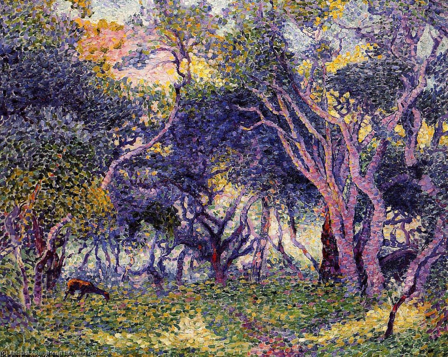 WikiOO.org - אנציקלופדיה לאמנויות יפות - ציור, יצירות אמנות Henri Edmond Cross - In the Woods
