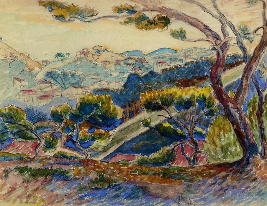 WikiOO.org - Енциклопедия за изящни изкуства - Живопис, Произведения на изкуството Henri Edmond Cross - Landscape 3
