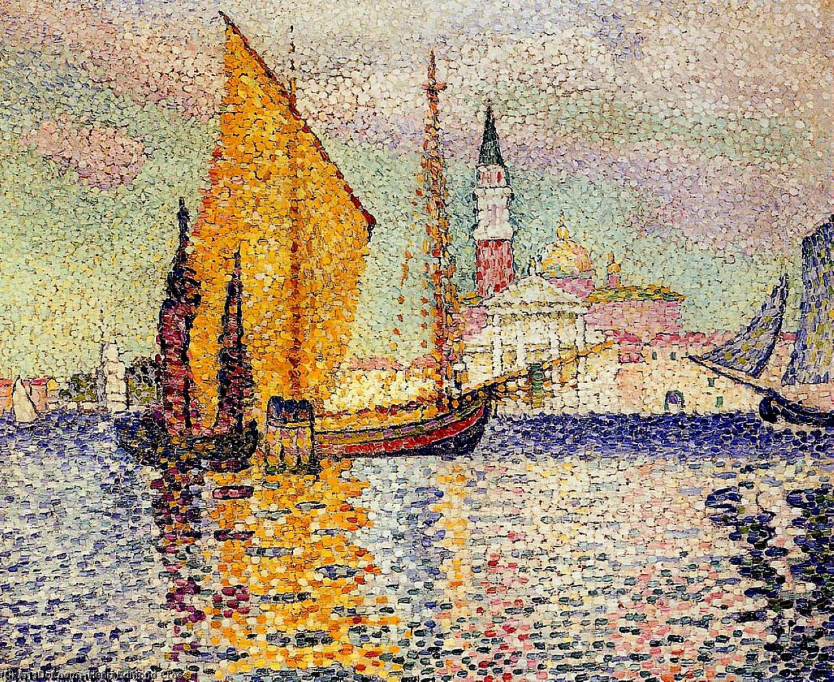 WikiOO.org - Енциклопедия за изящни изкуства - Живопис, Произведения на изкуството Henri Edmond Cross - San Giorgio Maggiore, Venice