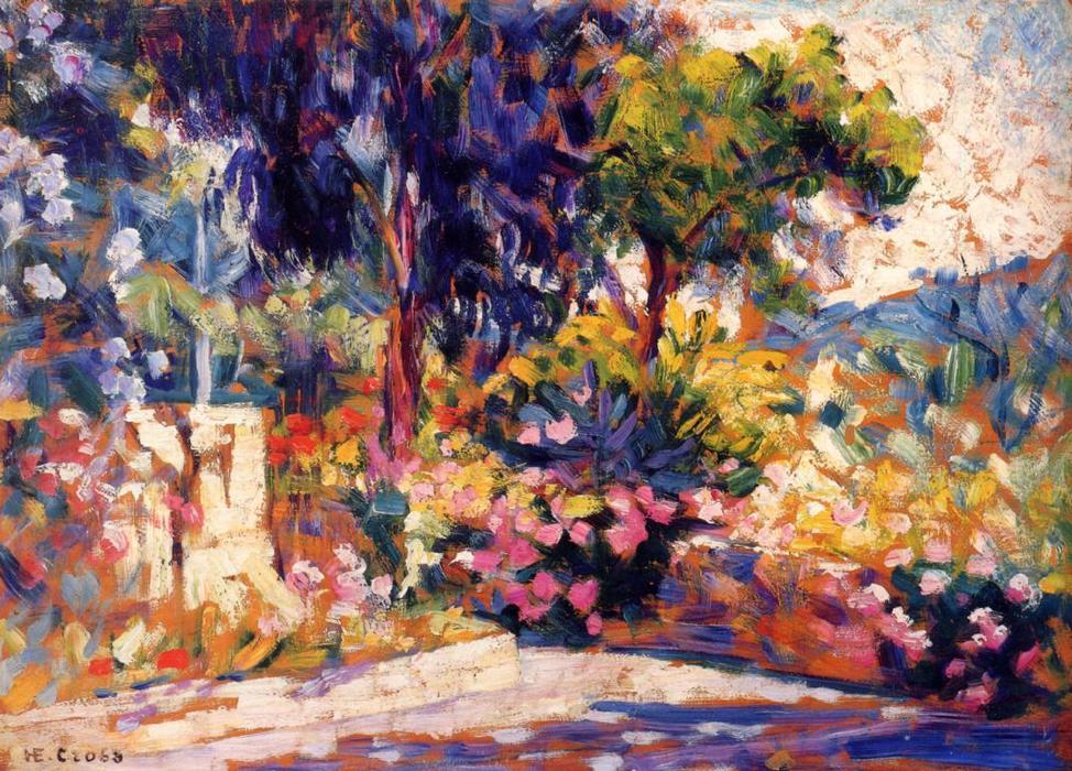 Wikioo.org - The Encyclopedia of Fine Arts - Painting, Artwork by Henri Edmond Cross - The Flowered Trees