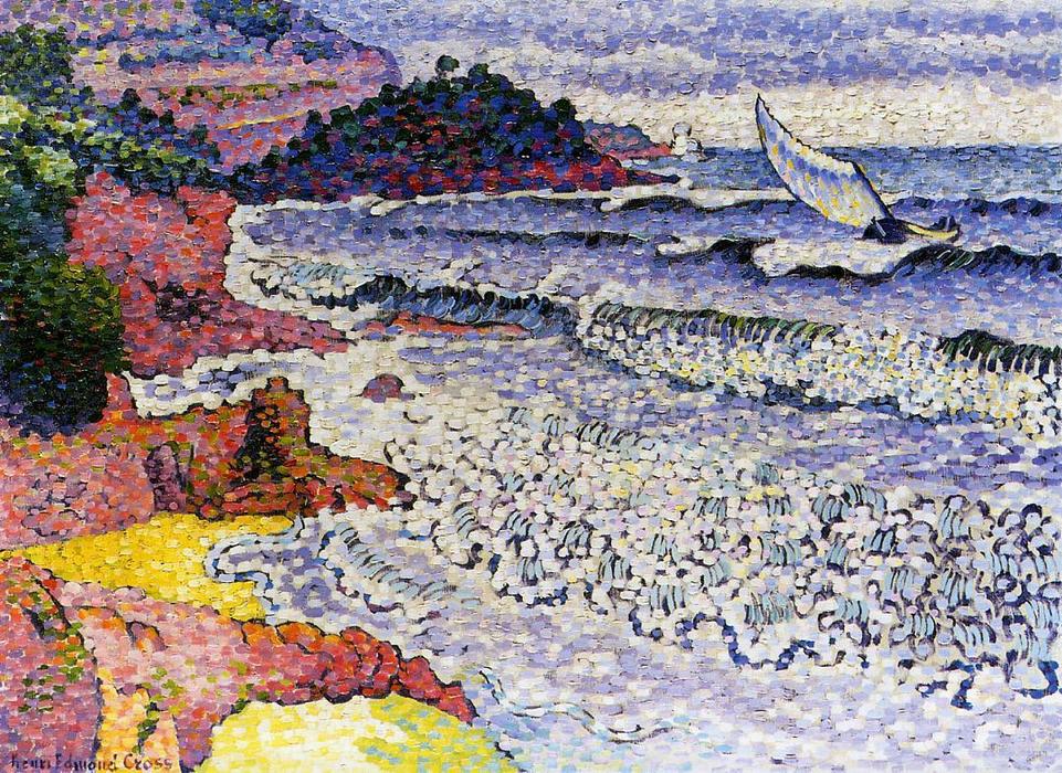 Wikioo.org - The Encyclopedia of Fine Arts - Painting, Artwork by Henri Edmond Cross - The Lapping Sea