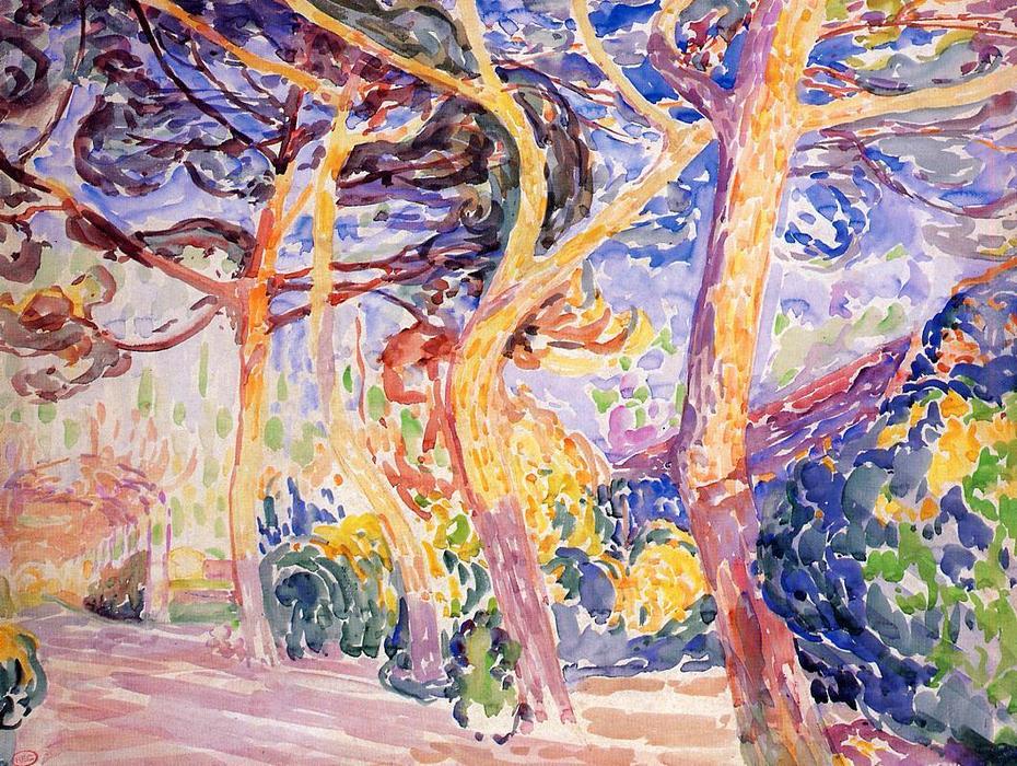 WikiOO.org - Encyclopedia of Fine Arts - Målning, konstverk Henri Edmond Cross - Under the Pines