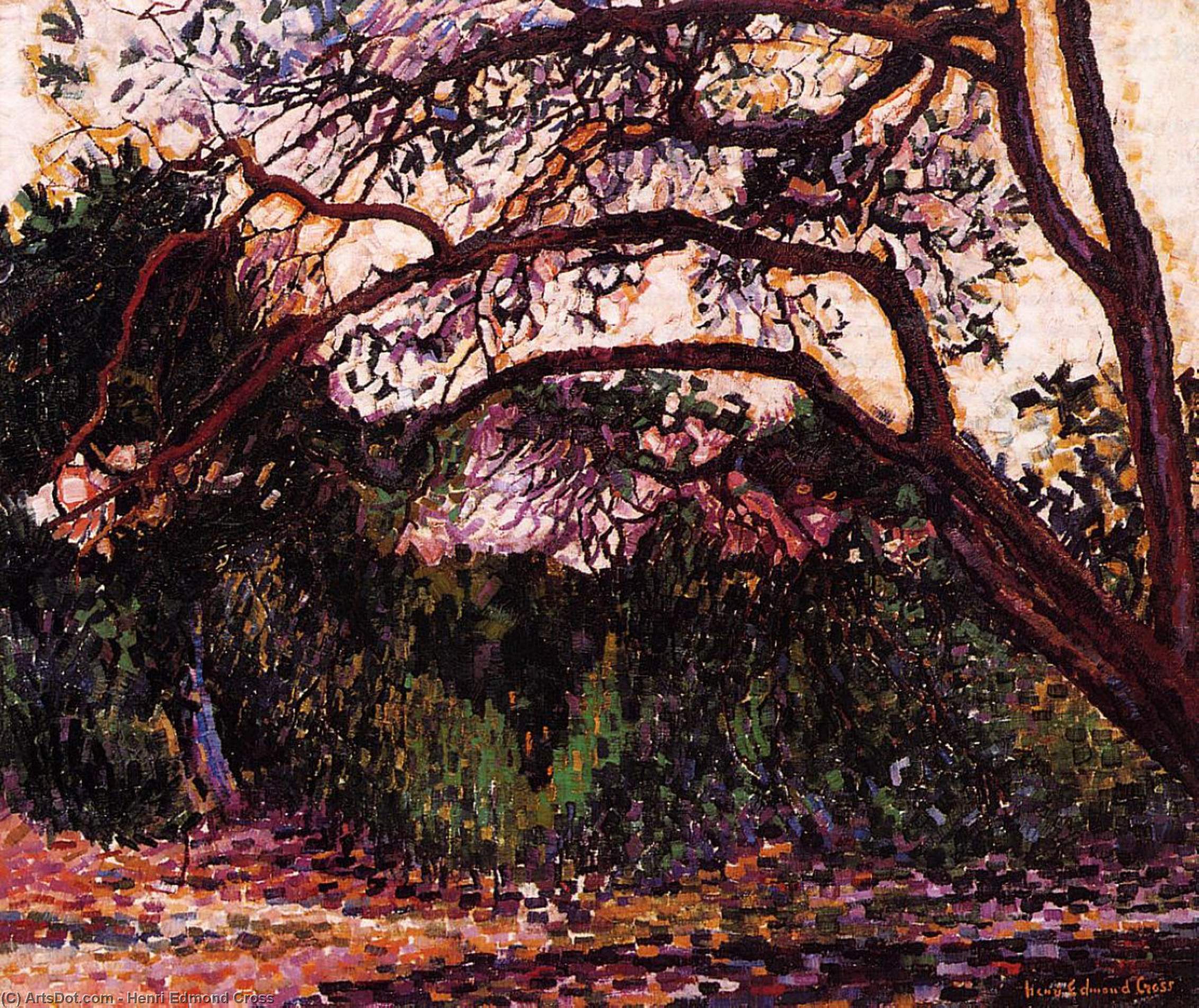 Wikioo.org - The Encyclopedia of Fine Arts - Painting, Artwork by Henri Edmond Cross - Woded Landscape