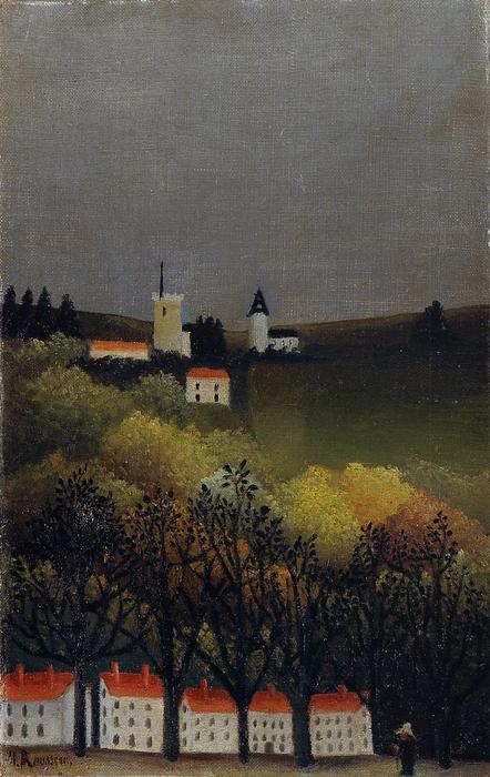 Wikioo.org - The Encyclopedia of Fine Arts - Painting, Artwork by Henri Julien Félix Rousseau (Le Douanier) - Landscape