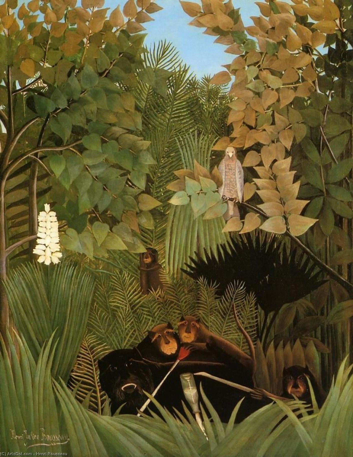 Wikioo.org - The Encyclopedia of Fine Arts - Painting, Artwork by Henri Julien Félix Rousseau (Le Douanier) - The Merry Jesters