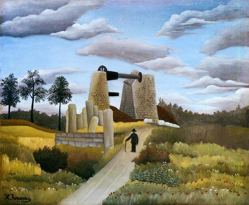 WikiOO.org - Enciclopédia das Belas Artes - Pintura, Arte por Henri Julien Félix Rousseau (Le Douanier) - The Quarry