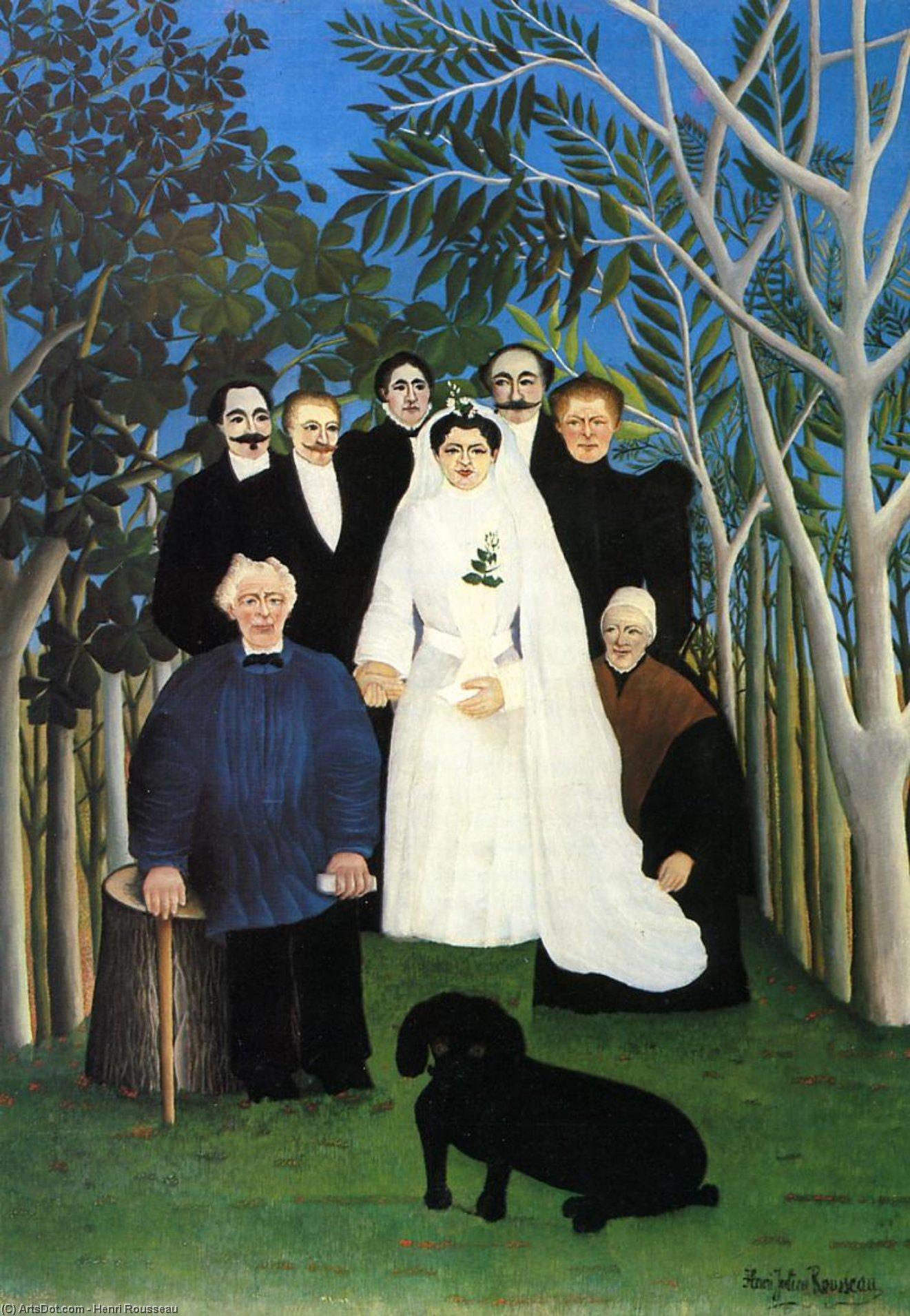 WikiOO.org - Εγκυκλοπαίδεια Καλών Τεχνών - Ζωγραφική, έργα τέχνης Henri Julien Félix Rousseau (Le Douanier) - The Wedding