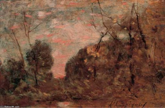 Wikioo.org - The Encyclopedia of Fine Arts - Painting, Artwork by Henri-Joseph Harpignies - Landscape
