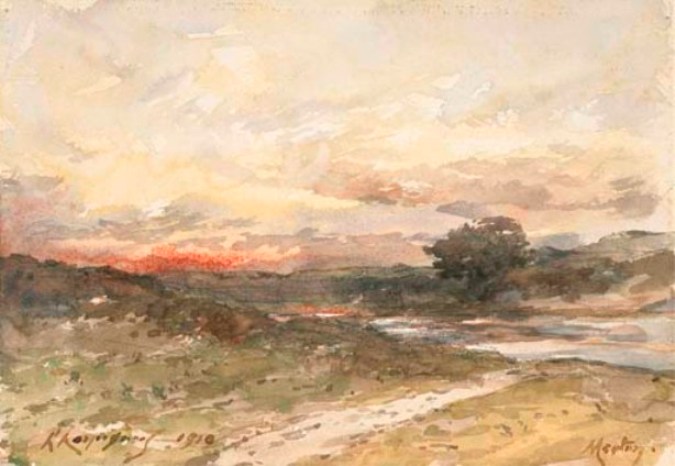 Wikioo.org - The Encyclopedia of Fine Arts - Painting, Artwork by Henri-Joseph Harpignies - Landscape 1