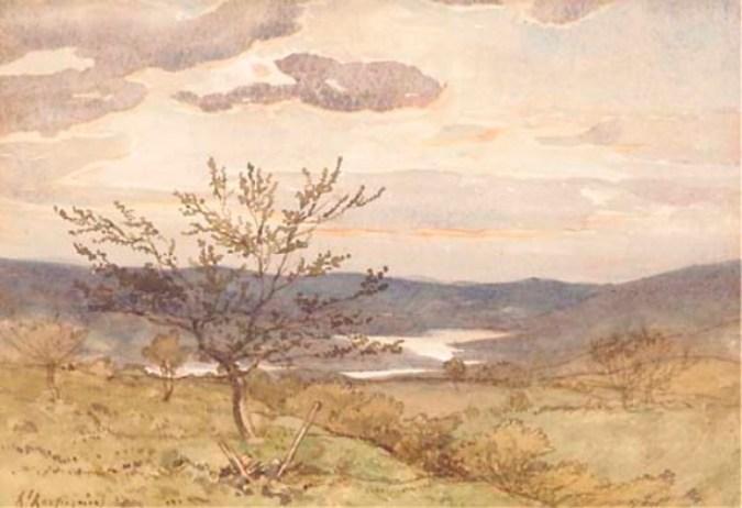 WikiOO.org - Encyclopedia of Fine Arts - Maľba, Artwork Henri-Joseph Harpignies - Loire landscape