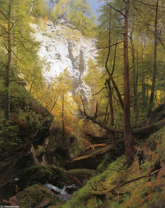 Wikioo.org - The Encyclopedia of Fine Arts - Painting, Artwork by Herman Herzog - In the Woods