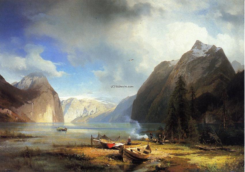 WikiOO.org - Encyclopedia of Fine Arts - Lukisan, Artwork Herman Herzog - Nature's Majesty