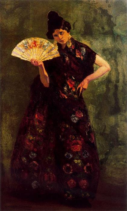 WikiOO.org - Encyclopedia of Fine Arts - Maleri, Artwork Hermen Anglada Camarasa - Alicantinian woman