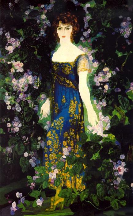 WikiOO.org - Encyclopedia of Fine Arts - Maleri, Artwork Hermen Anglada Camarasa - Portrait of Leticia Bosch