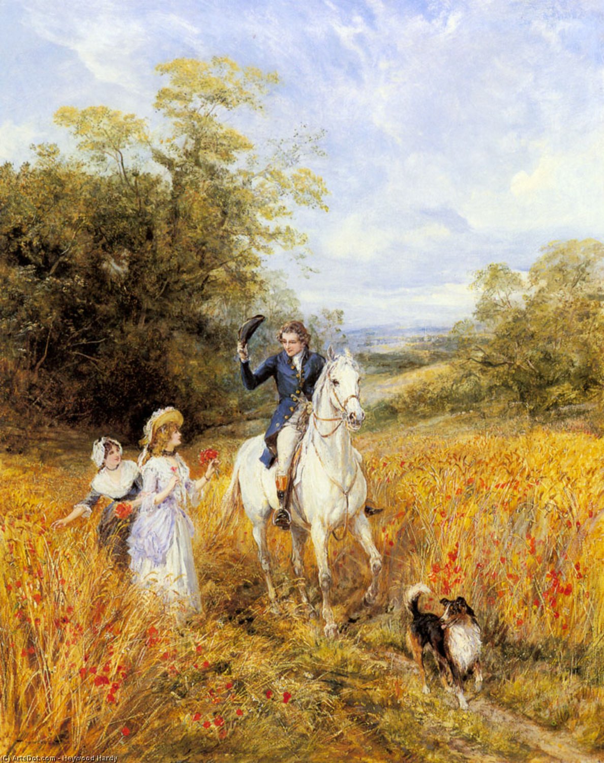 Wikioo.org - The Encyclopedia of Fine Arts - Painting, Artwork by Heywood Hardy - The Morning Ride