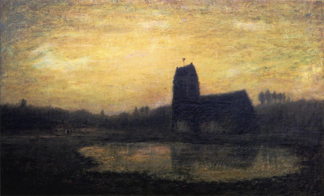 Wikioo.org - The Encyclopedia of Fine Arts - Painting, Artwork by Homer Dodge Martin - Criqueboeuf Church