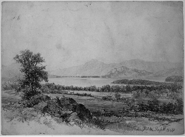 Wikioo.org - The Encyclopedia of Fine Arts - Painting, Artwork by Homer Dodge Martin - Lake George from Bolton
