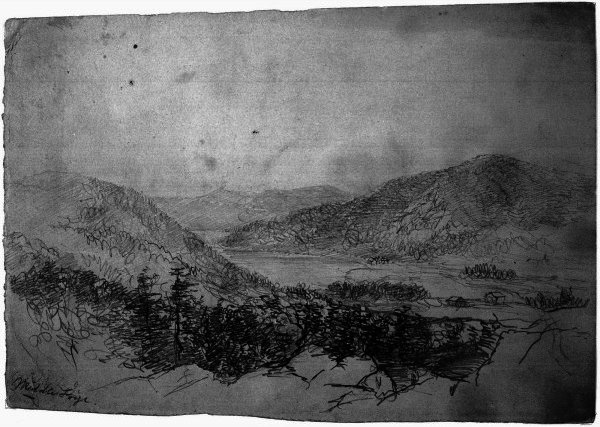 Wikioo.org - สารานุกรมวิจิตรศิลป์ - จิตรกรรม Homer Dodge Martin - Landscape. Middle Forge