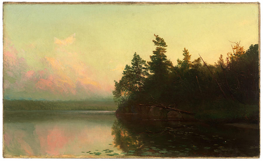 WikiOO.org - Enciklopedija dailės - Tapyba, meno kuriniai Homer Dodge Martin - Saranac Lake 1