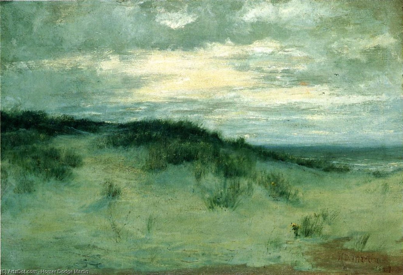 Wikioo.org - The Encyclopedia of Fine Arts - Painting, Artwork by Homer Dodge Martin - The Sand Dunes